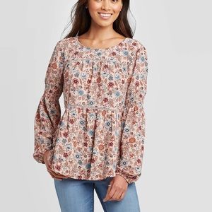 Knox Rose • Women’s floral Print Long sleeve